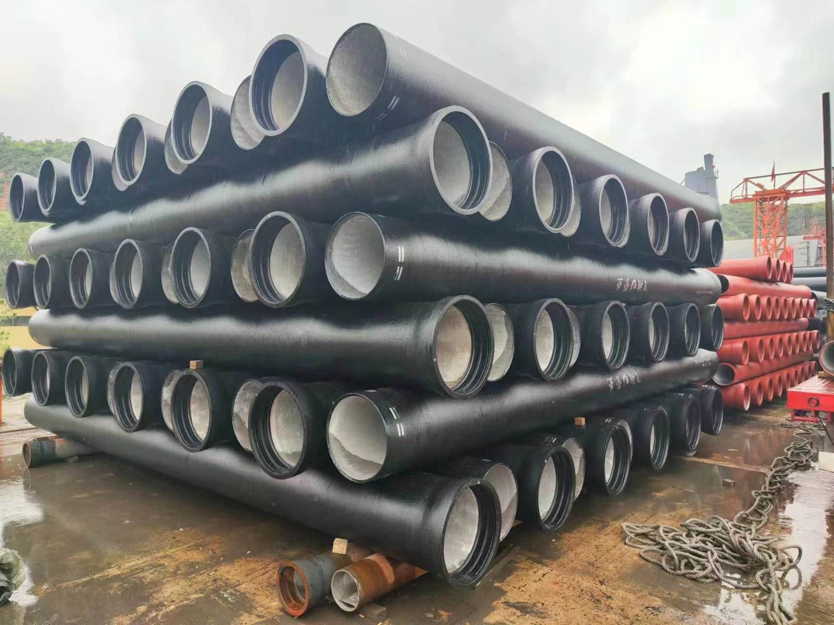 ISO 2531 Class K7 K8 K9 K12 C25 C30 C40 Ductile Iron Pipe T-type S-type NI-type Ductile Iron Tube for Municipal Water Supply