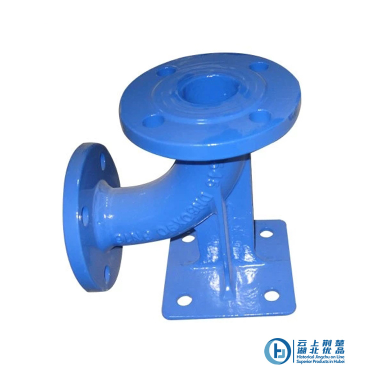 ISO2531 90 Degree Ductile Iron Pipe Fittings Elbow Flanged Socket Duckfoot Bend