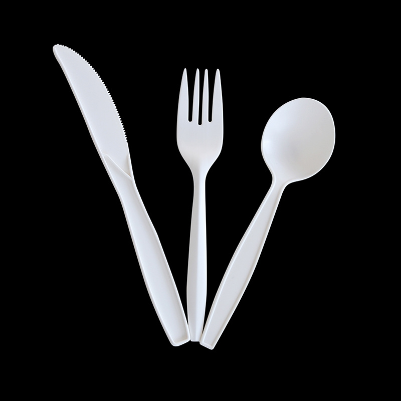 Knife, fork and spoon
