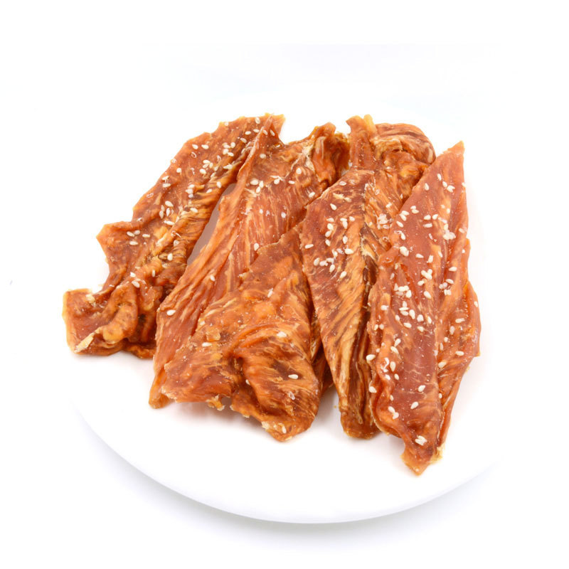 重慶茂源實(shí)業(yè)有限公司教你挑選寵物雞胸肉條 重慶茂源實(shí)業(yè)有限公司教你挑選寵物雞胸肉條