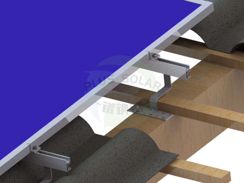 PLUS Solar - Pitched roof mounting solar tile roof hook Factory