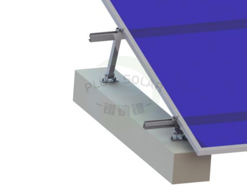 PLUS Solar - Flat Roof Mounting Adjustable Leg Structure