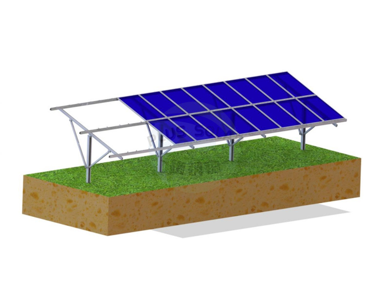 PS-GM2 : Pile Ground Mounting with Concrete Foundation