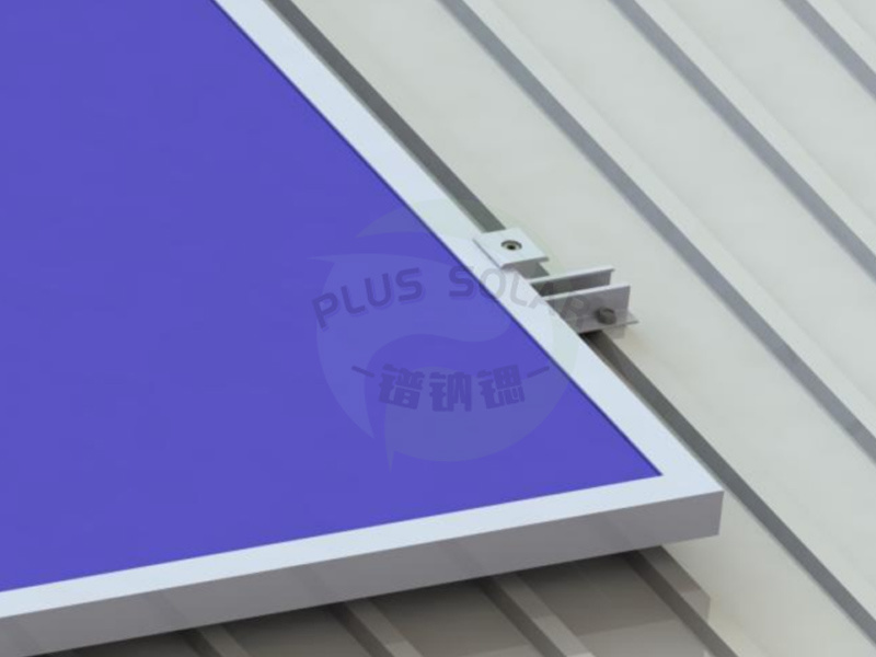 PLUS Solar - Pitched Metal Roof Structure No Long-Rail System