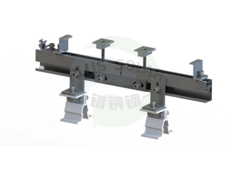 PLUS Solar - Pitched Metal Roof Mounting Standing Seam Roof Structure with Standing Seam Clamp
