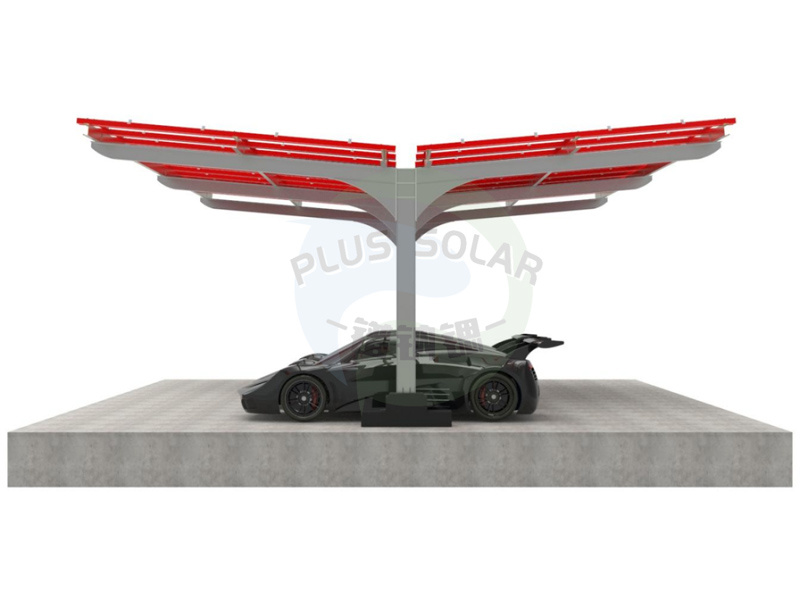 PLUS Solar - Carport PV Mounting System Structure with Steel material