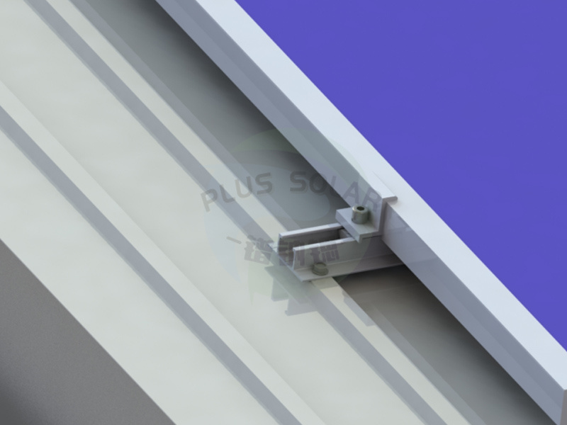 PLUS Solar - Pitched Metal Roof Structure No Long-Rail System