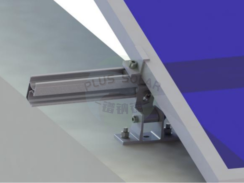 PLUS Solar - Flat Roof Mounting Adjustable Leg Structure