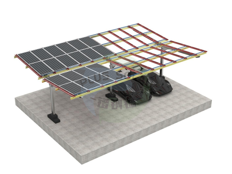 MÁS la estructura de sistema del montaje del Solar - Carport PV con el material de acero