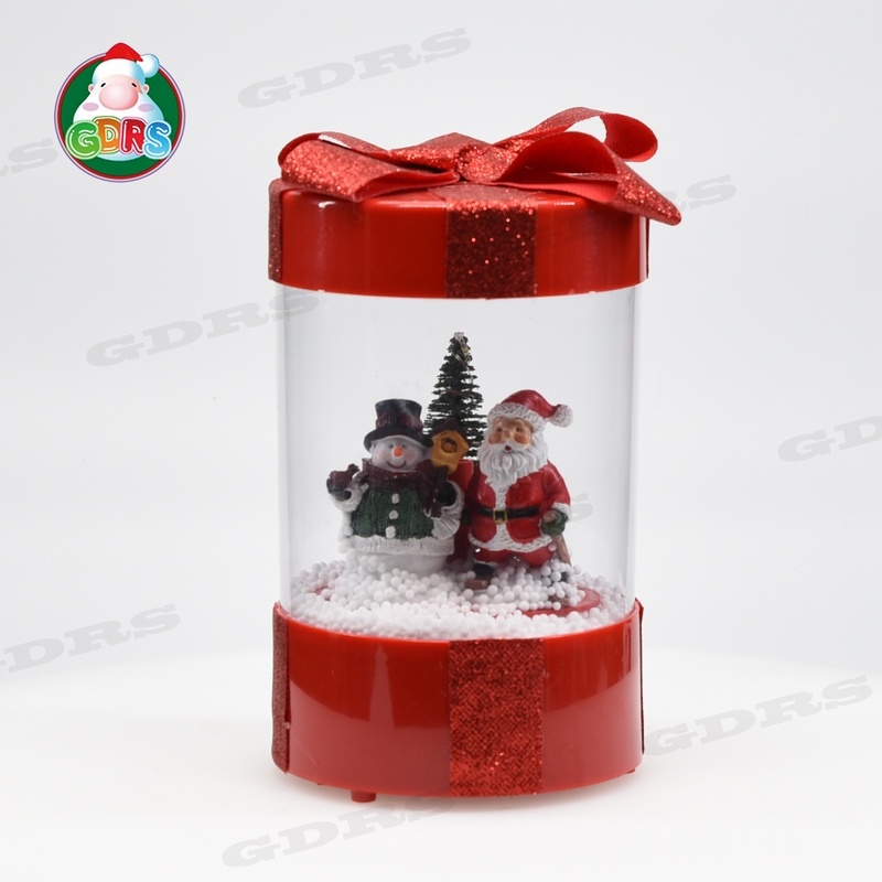 Red Snowing Lantern with Gift Box Shape,68426P-P4S2