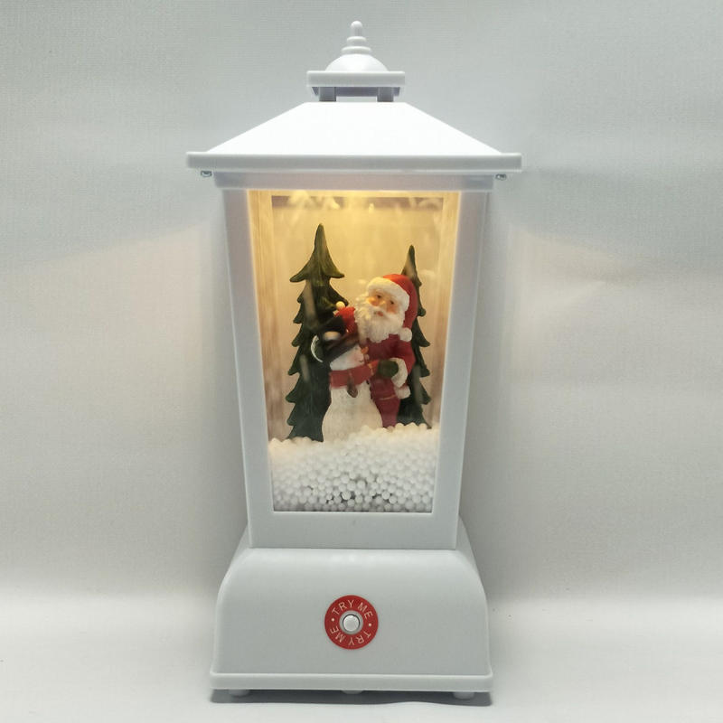 10In Christmas musical Snowing lantern