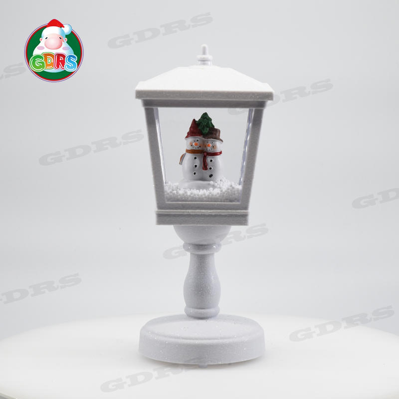 Table Model White Snowing Lantern ,68426P-T1S3