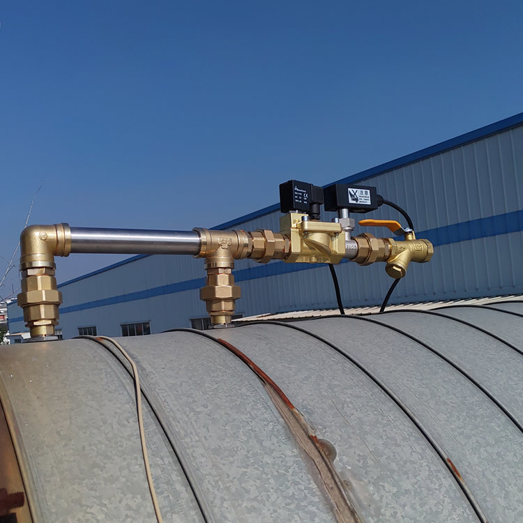 Spark detector spray installation