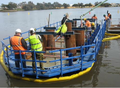 Australia-land bearing platform, double T beam formwork