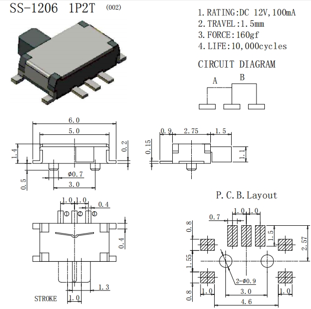 SS-1206 1P2T