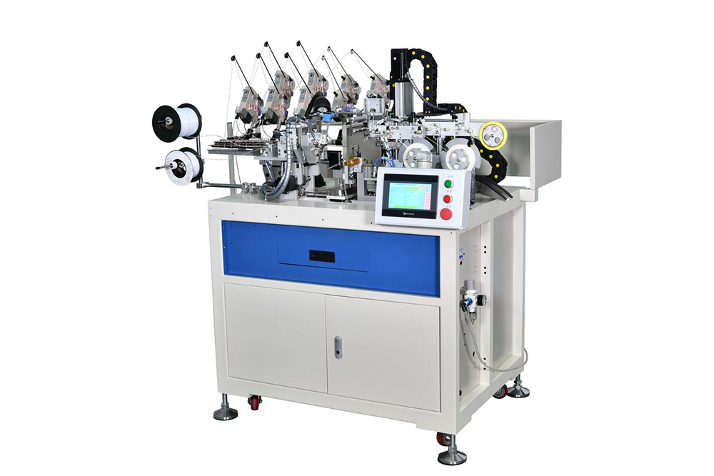 Single-arm three-line three-tube casing machine