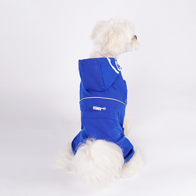 Pet clothes Four Legged Full Bag Small and Medium Dog Reflective Teddy Dog Waterproof raincoat