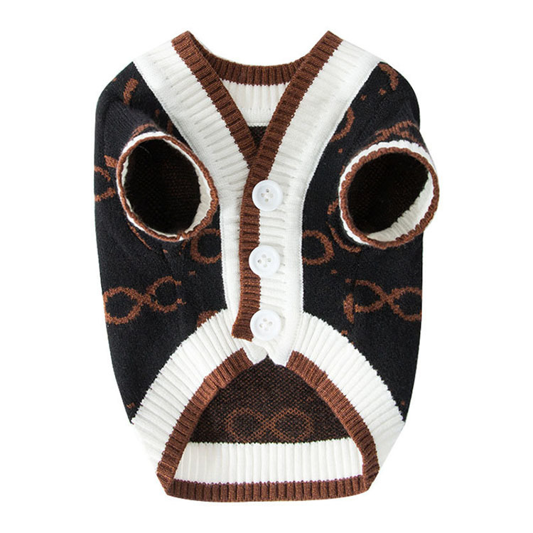 New style Thin Spring Autumn Pet Teddy Medium Small Dog Cat Pet Cardigan Sweater