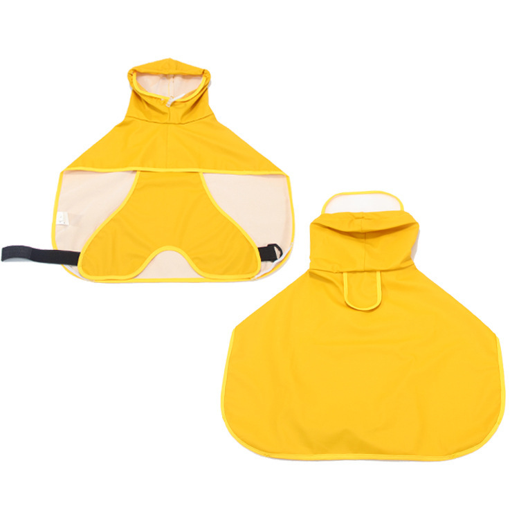 whosale Yolk Man PU Teddy Koji Pet Clothes Waterproof Outdoor Dog Raincoat
