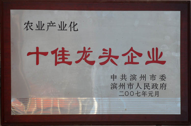 濱州市農(nóng)業(yè)產(chǎn)業(yè)化十佳龍頭企業(yè) 濱州市農(nóng)業(yè)產(chǎn)業(yè)化十佳龍頭企業(yè)