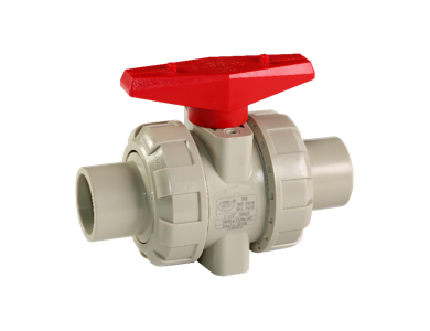 PPH butt welding double ball valve