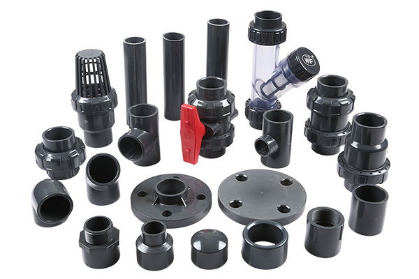 UPVC valves, pipe fittings and pipes