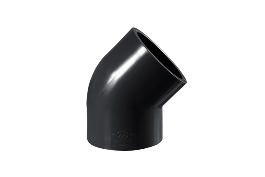 UPVC 45 ° elbow (DIN)