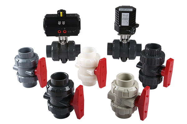 UPVC, CPVC, PPH, PVDF ball valve and pneumatic, electric ball valve