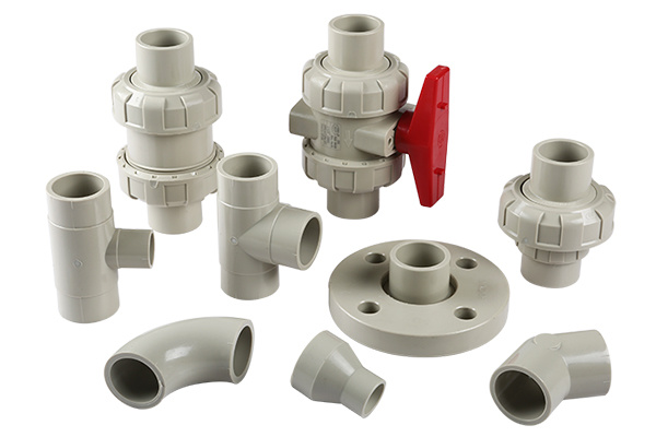 PPH butt welding ball valve, pipe fittings