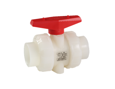 PVDF double ball valve