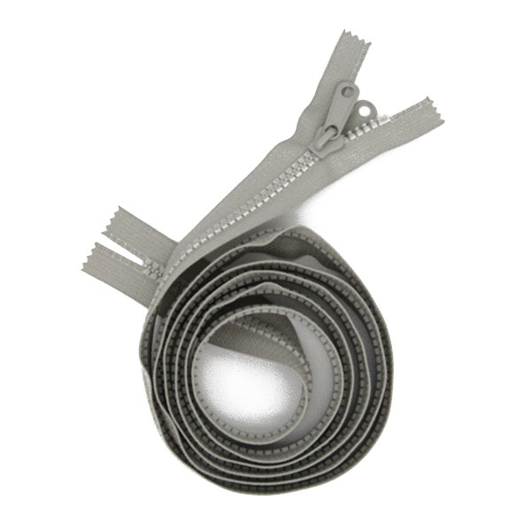 8#resin close-end zipper slider with 2 sides pullers