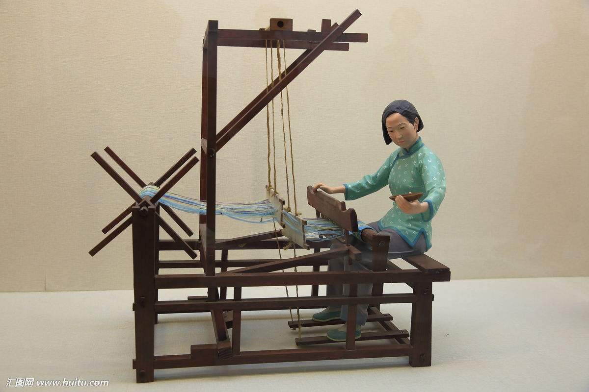 Pedal Loom of Ancient Textile Machine