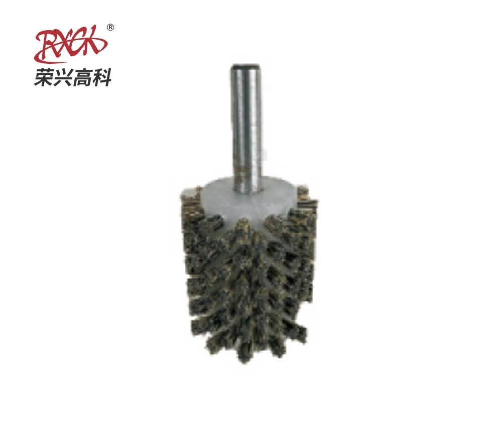 Steel collar cleaning brush