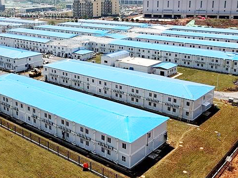 Collapsible container house for disaster