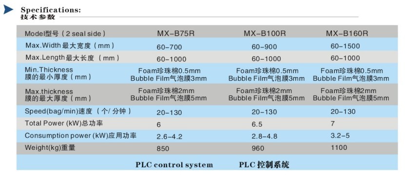 气泡膜制袋机2边封