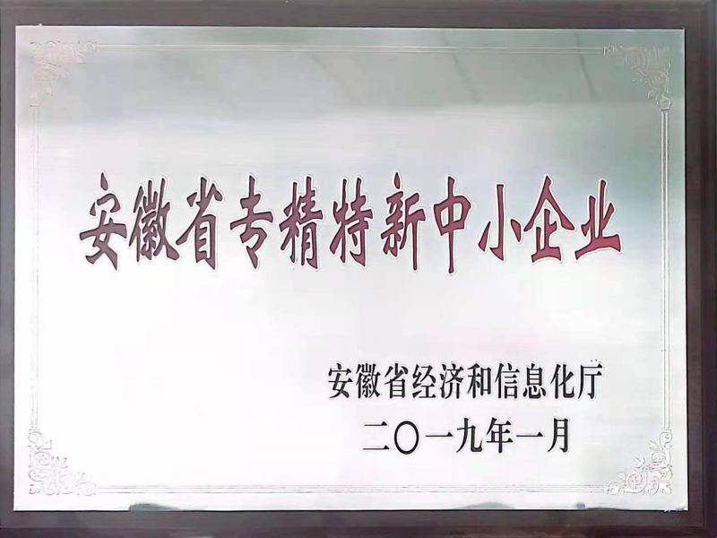 安徽省專新特新中小企業(yè)