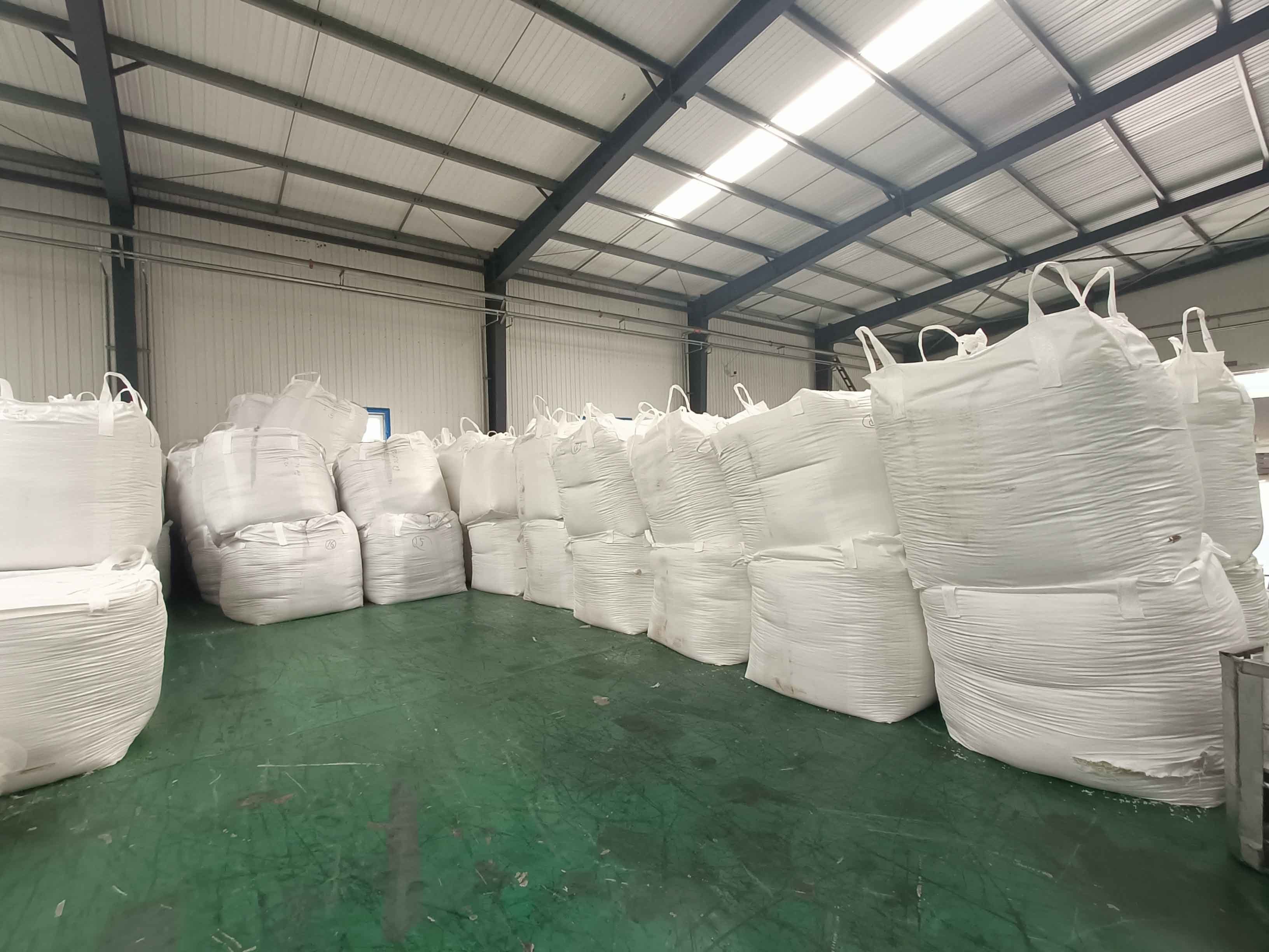 Raw material storage area