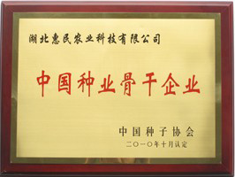 中国种业骨干企业（2010年认定）