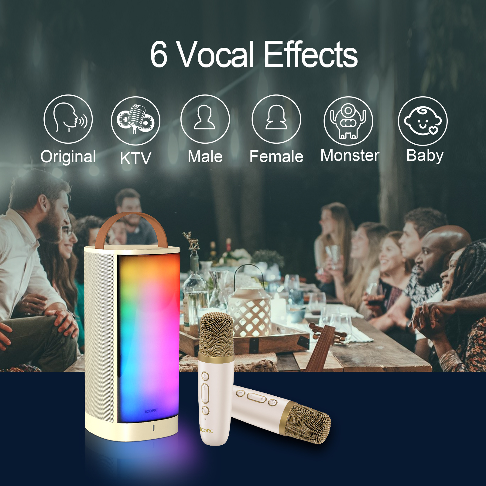 iParty Bluetooth Karaoke Machine