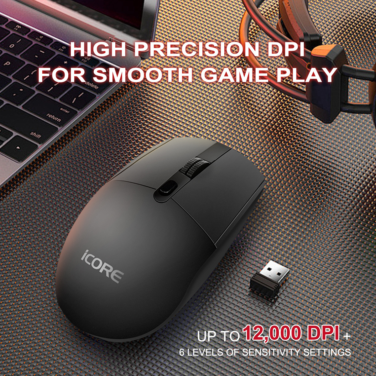 iCORE GM08 WIRELESS GAMING MOUSE