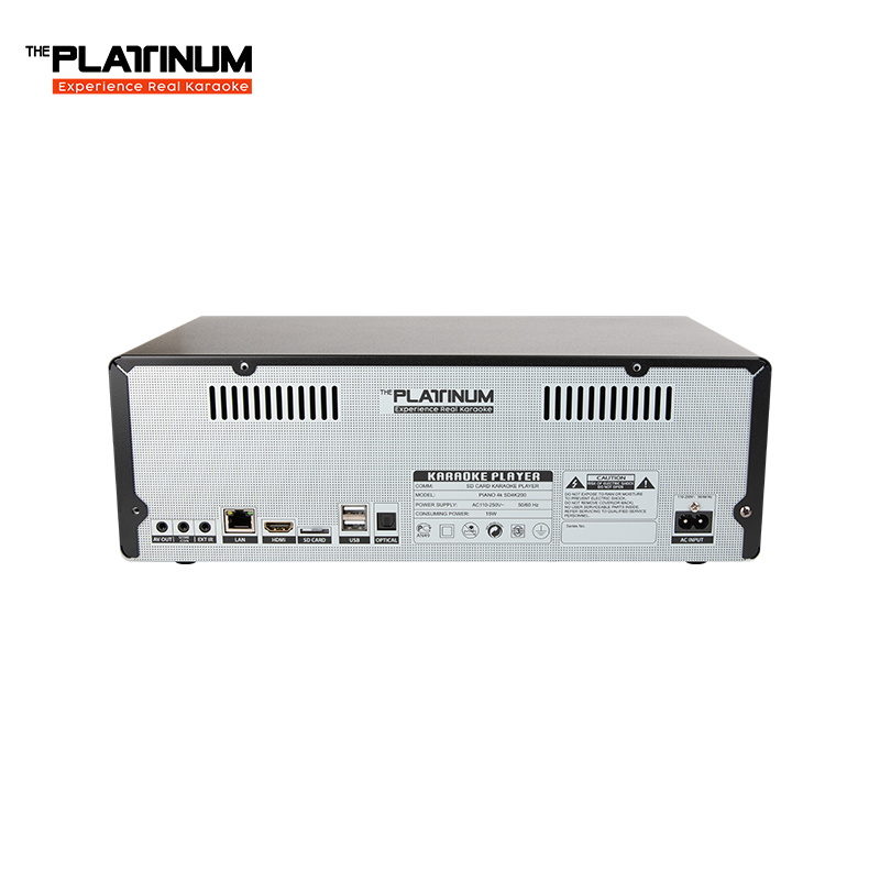 The Platinum PIANO 4K SMART SSD KARAOKE PLAYER