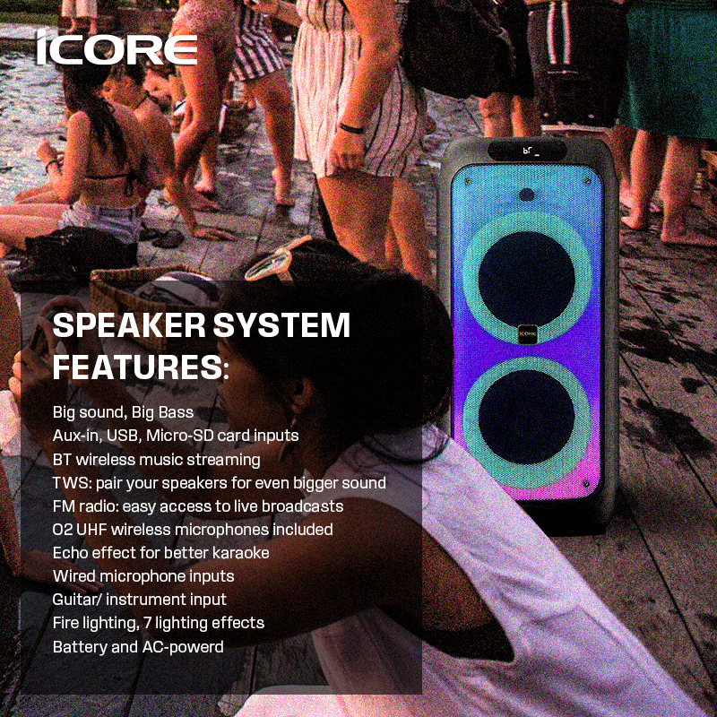 iCORE X88 PARTY SPEAKER
