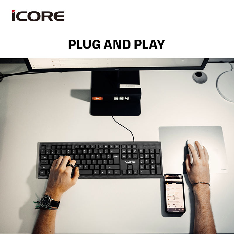 iCORE IK38 WIRED OFFICE KEYBOARD