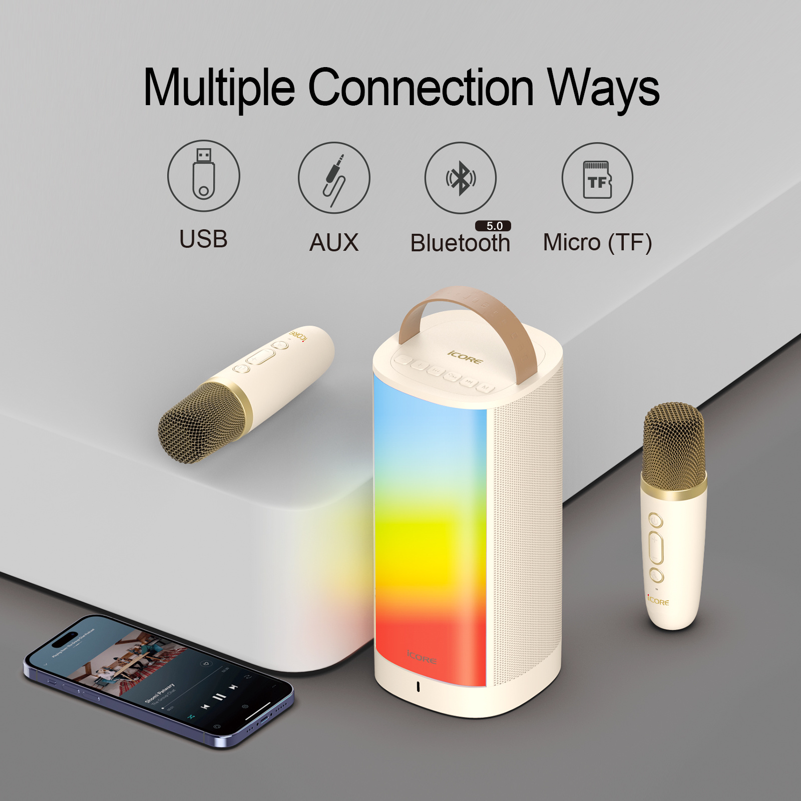 iParty Bluetooth Karaoke Machine
