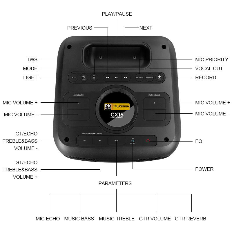 THE PLATINUM CX-15 PARTY JUKEBOX