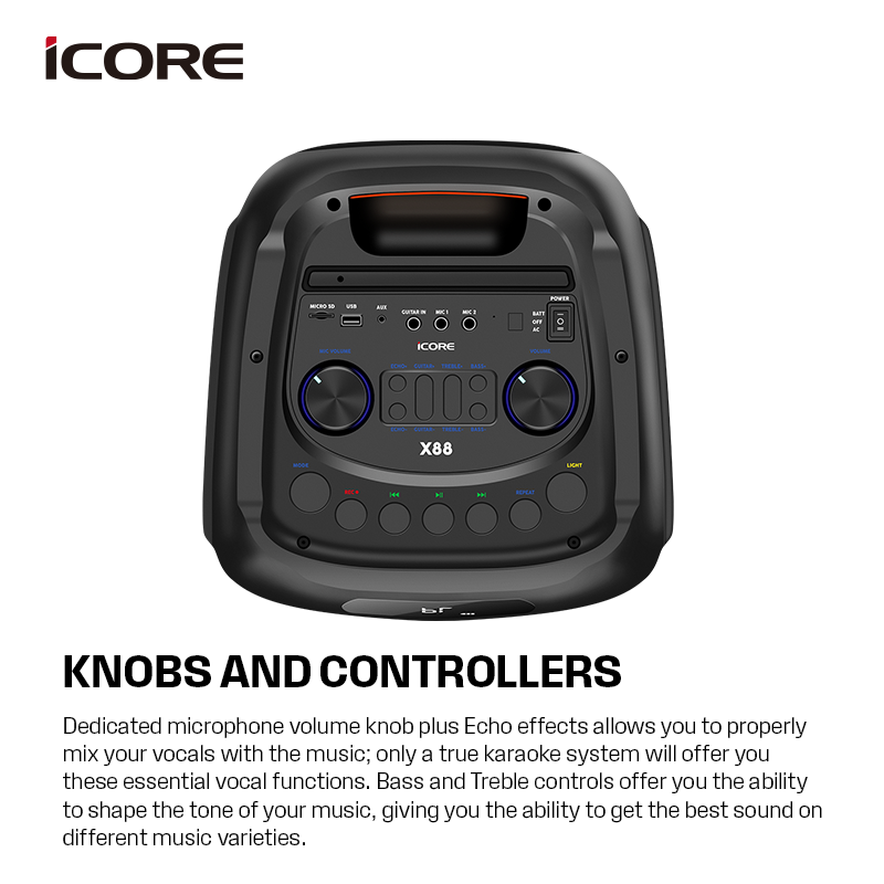 iCORE X88 PARTY SPEAKER