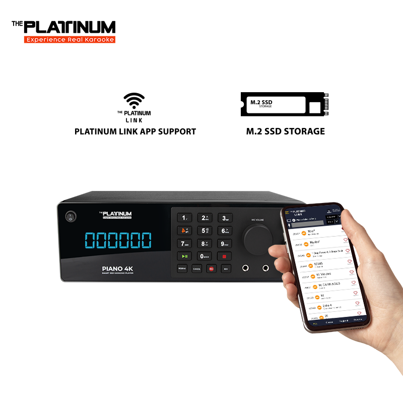 The Platinum PIANO 4K SMART SSD KARAOKE PLAYER