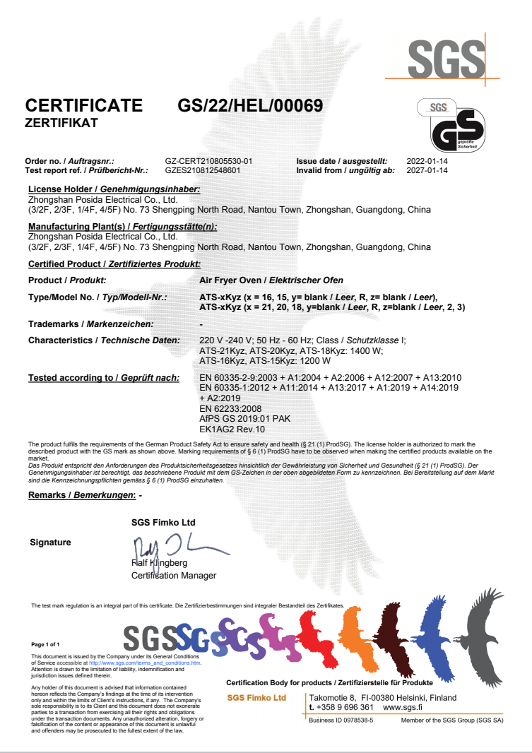 GS Certificate