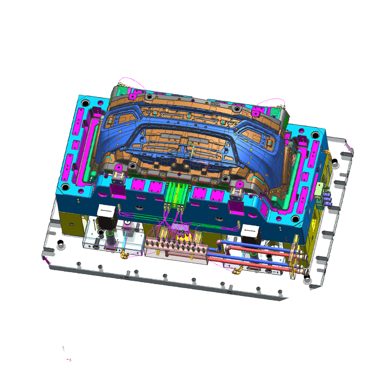 Car bumper injection mold model