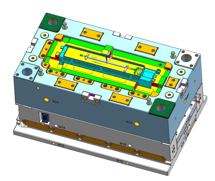 Injection mold design-Solid parting